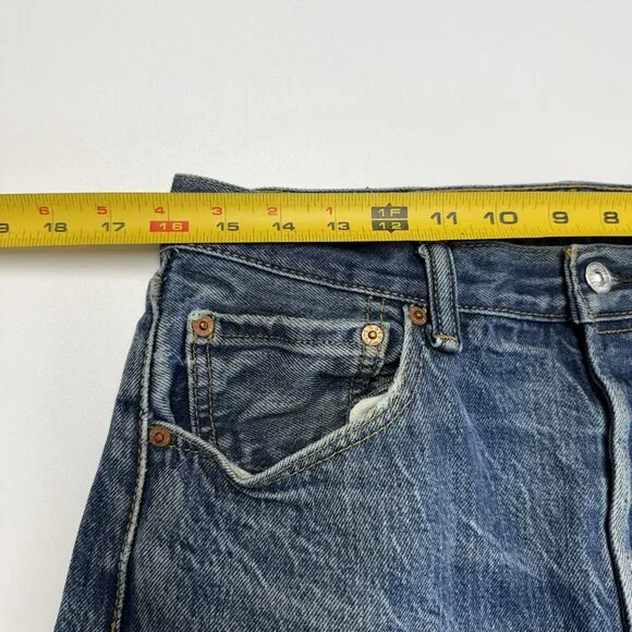 Levi's 501 Button Fly Jeans Mens 34x34 (32x30) - Picture 11 of 13